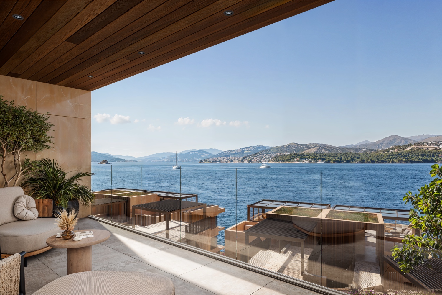 Terrace view to the Adriatic