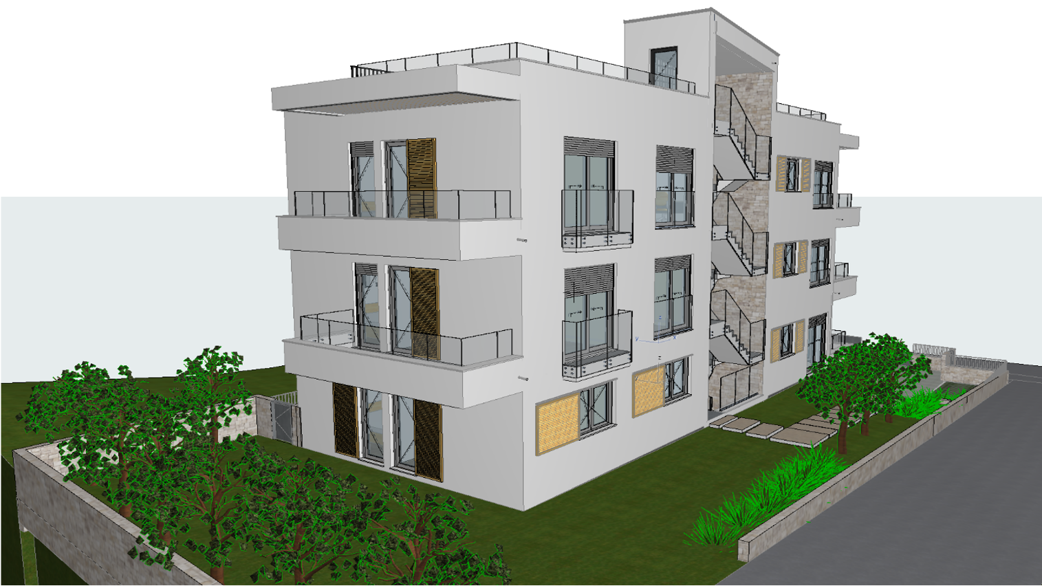 Solis Domus rear garden